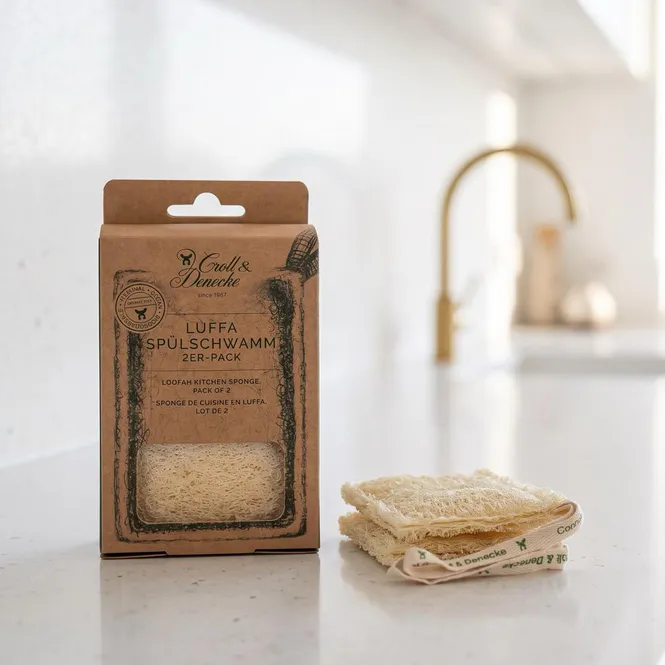 Hovedbilde Loofah Kjøkkensvamp (2-pk) - Plastfri | Croll & Denecke
