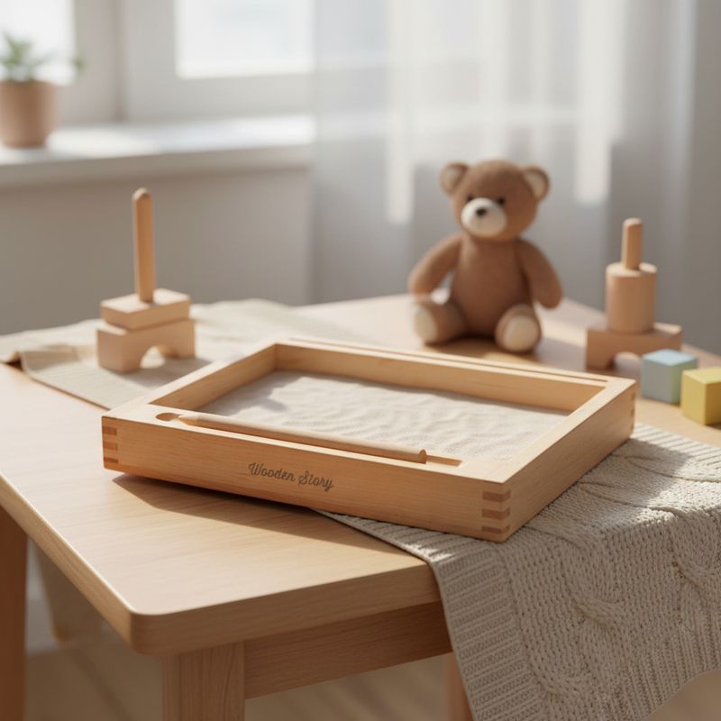 Skrivebrett i Tre m/Sand | Wooden Story