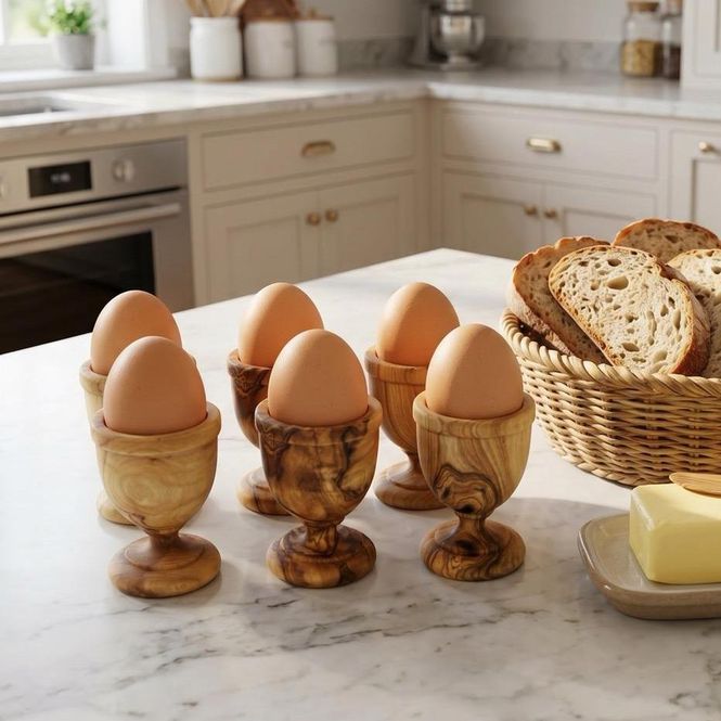 Hovedbilde Eggeglass (6-pk) - Oliventre