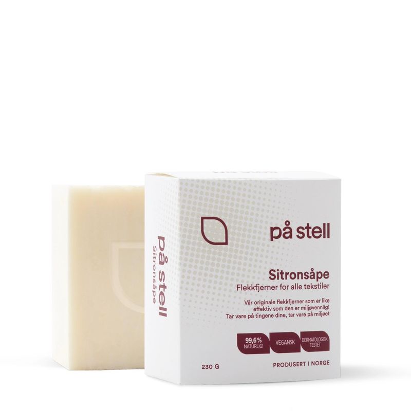 Sitronsåpe Flekkfjerner (230 g) | På Stell