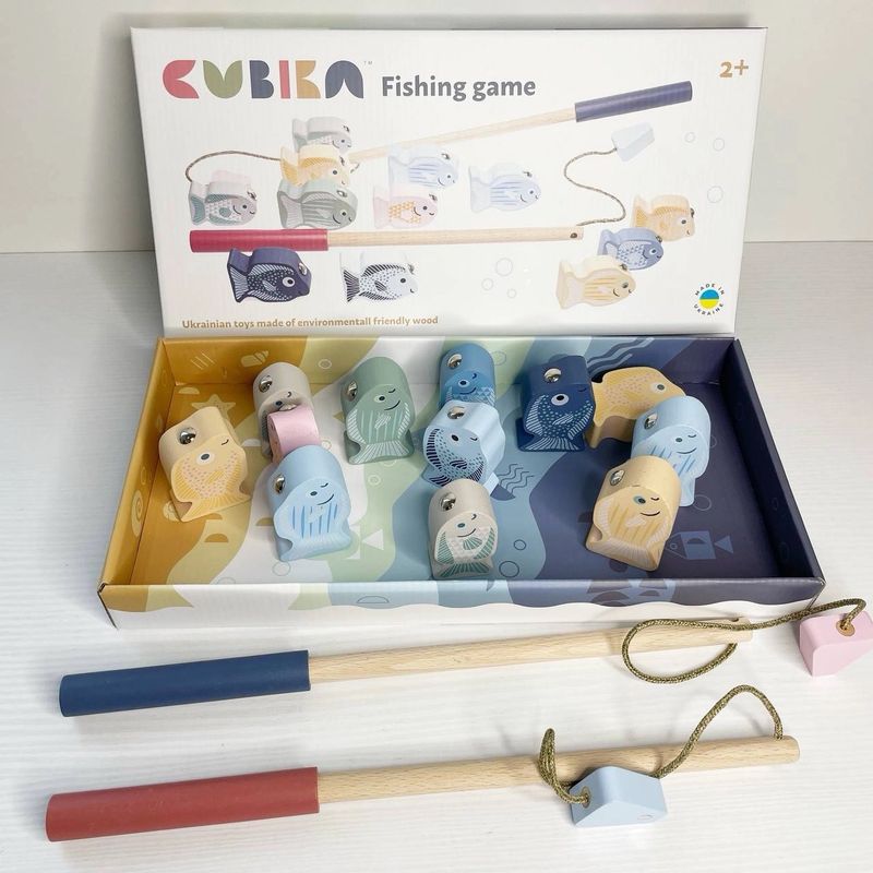 Fiskespill med Magneter - Tre | Cubika