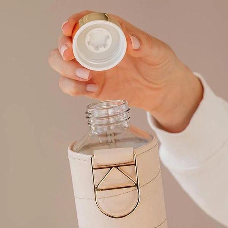 Drikkeflaske i Glass - Beige (750 ml)