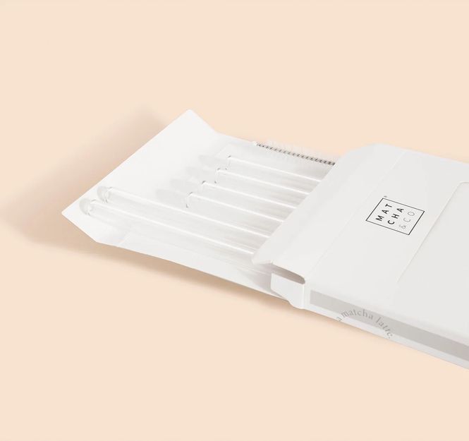 Hovedbilde Plastfrie Glassugerør m/Børste (6-pk)